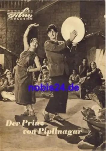 Der Prinz von Piplinagar Indischer Film 8/58 Progress Programm