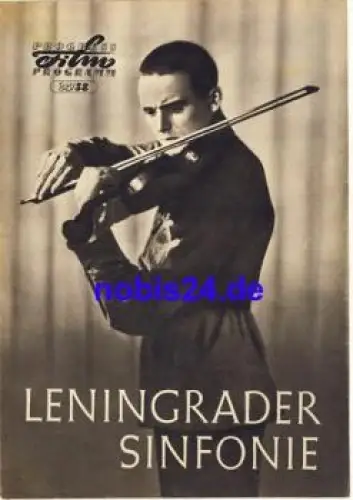 Leningrader Sinfonie Sowjetischer Film 25/58 Progress Programm