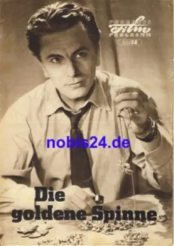 Die goldene Spinne - Tschechoslowakischer Film 22/58 Progress Programm