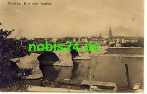 Dresden Albertbrücke o 8.8.1914