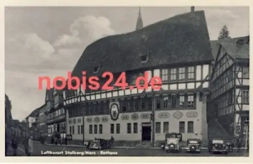 06547 Stolberg Harz Rathaus *ca.1955