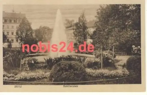 06712 Zeitz Schillerplatz Springbrunnen *ca.1919
