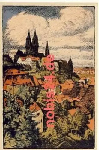 01662 Meissen Künstlerkarte Artur Barth *ca.1920