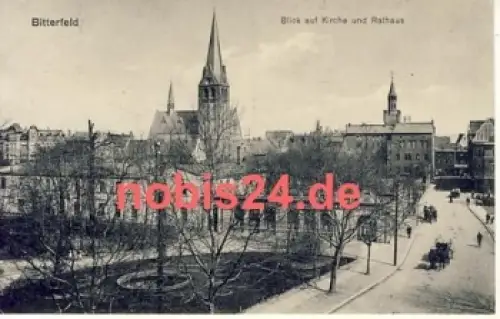 06749 Bitterfeld Kirche Rathaus *ca.1916