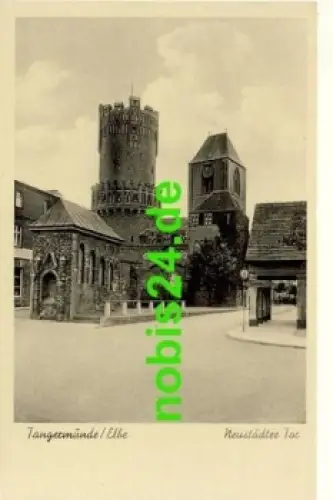 39590 Tangermünde Elbe Neustädter Tor o 1948