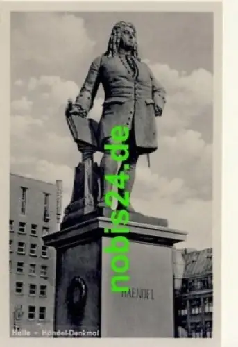 Halle Saale Händel Denkmal *ca.1954