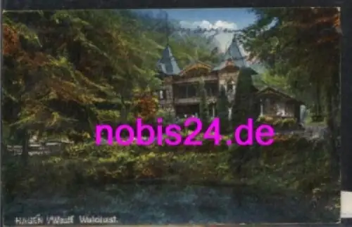58091 Hagen Westfalen Gasthaus Waldlust o 8.8.1925