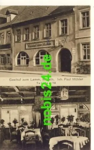 04769 Mügeln Gasthof zum Lamm o ca.1928