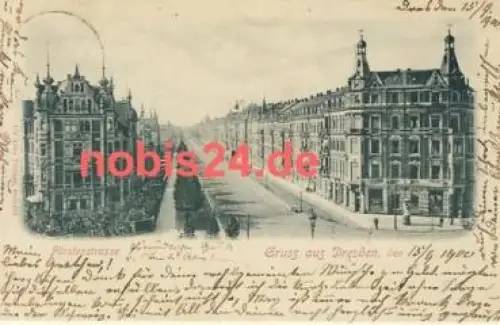 Johannstadt Dresden  Fürstenstrasse o 1900