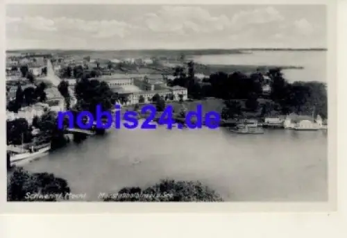 Schwerin Marstallhalbinsel und See  *ca.1950