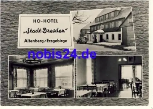 01773 Altenberg HO Hotel Stadt Dresden *ca.1962