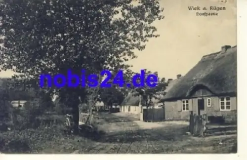 18556 Wiek Rügen Dorfpartie o 1921