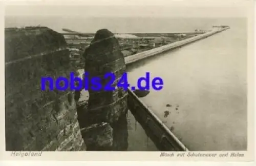 Helgoland Mönch Schutzmauer *ca.1950