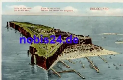 Helgoland Luftbild *ca.1920