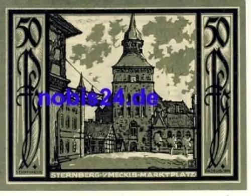 19406 Sternberg Notgeld 50 Pfennige 1922