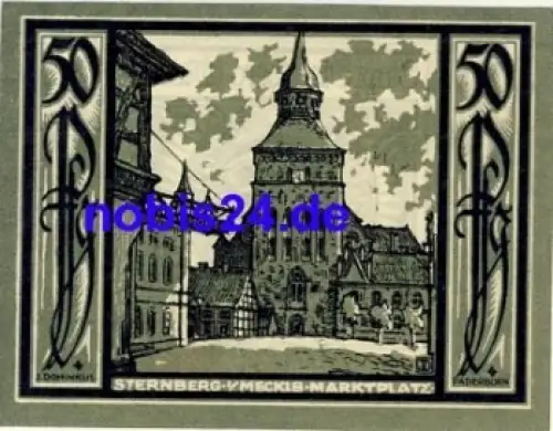 19406 Sternberg Notgeld 50 Pfennige 1922