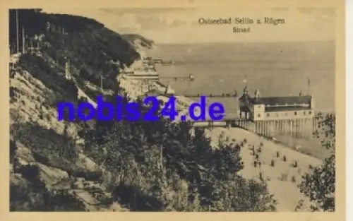 18586 Sellin Strandansicht *ca.1930