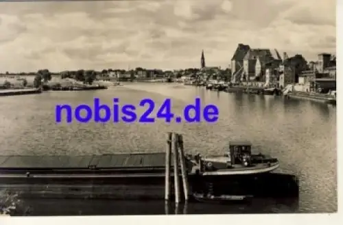 19322 Wittenberge Hafenansicht o ca.1962