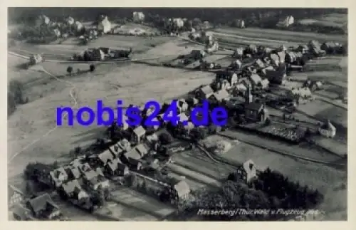 98666 Masserberg Luftbildaufnahme *ca.1950