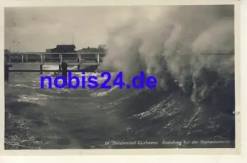 Cuxhaven Brandung o 1930