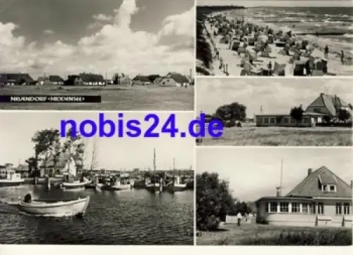 18565 Neuendorf Insel Hiddensee Mehrbildkarte *ca.1982