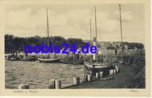 18546 Sassnitz Rügen Hafen *ca.1955