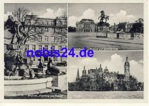 Schwerin mit Bahnhofs Hotel o 1940