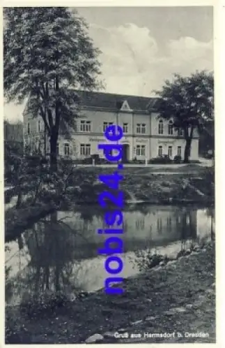 01458 Hermsdorf Ottendorf-Okrilla Gasthof Fleischer o 1942