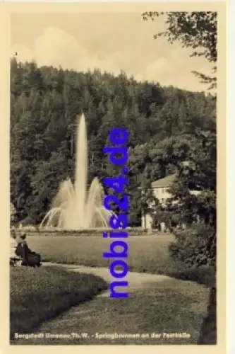 98693 Ilmenau Festhalle Springbrunnen *ca.1955