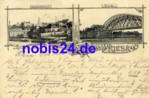 01587 Riesa Elbe o 1900