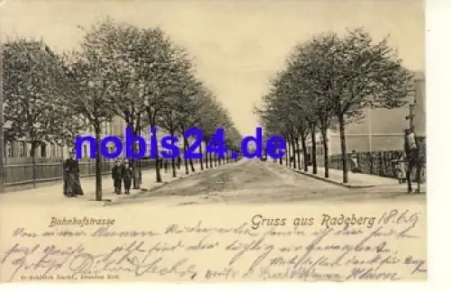 01454 Radeberg Bahnhofstrasse o 1901