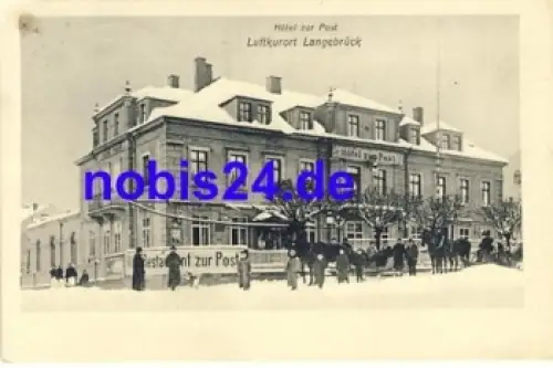 01465 Langebrück Hotel zur Post o 1910