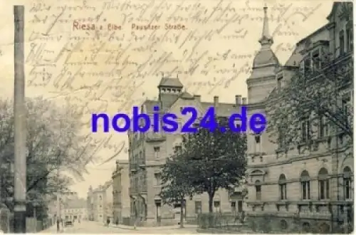 01587 Riesa Elbe Pausitzer Strasse o 1911