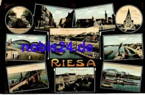 01587 Riesa Elbe o 1916