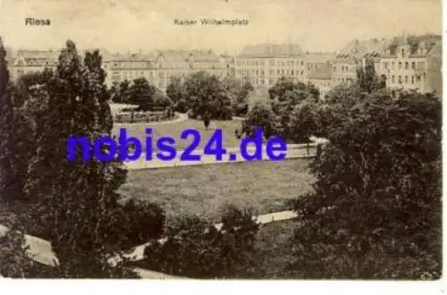 01587 Riesa Elbe Kaiser Wilhelmplatz o 1922