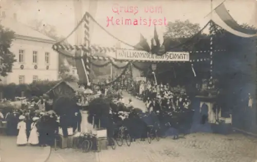 01587 Riesa Elbe Umzug Heimatfest o um 1917