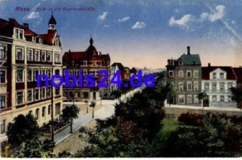 01587 Riesa Elbe Bismarckstrasse o 1917