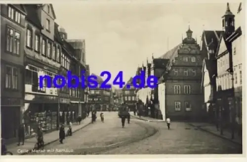 Celle Markt Rathaus Strasse o ca.1937