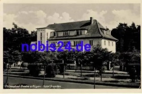 18586 Baabe Rügen Hotel Dresden o 1952