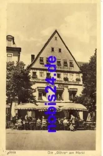 07751 Jena Markt Weinstube Göhre o ca.1920