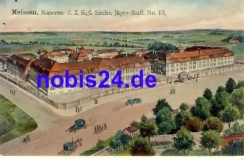 01662 Meissen Kaserne Sächsisches Jäger Bataillon Nr.13 o 1915