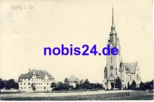 01640 Coswig Kirche o 1913