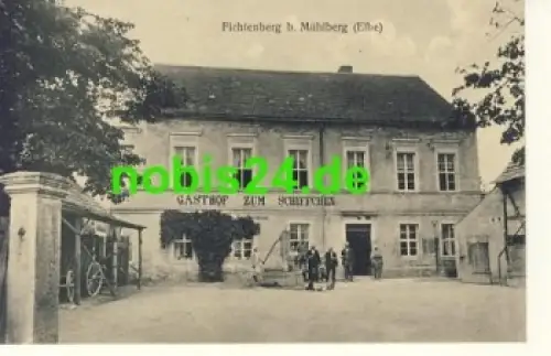 04931 Fichtenberg Mühlberg Gasthof Schiffchen o 1933