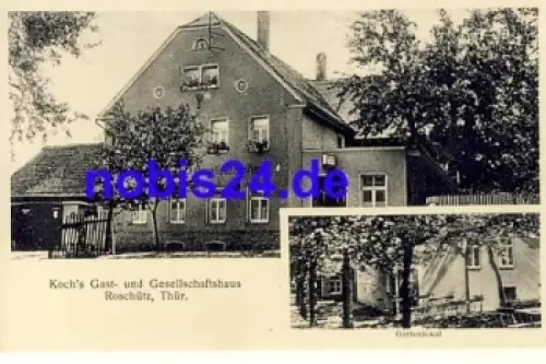 Roschütz Gera Kochs Gasthaus *ca.1920