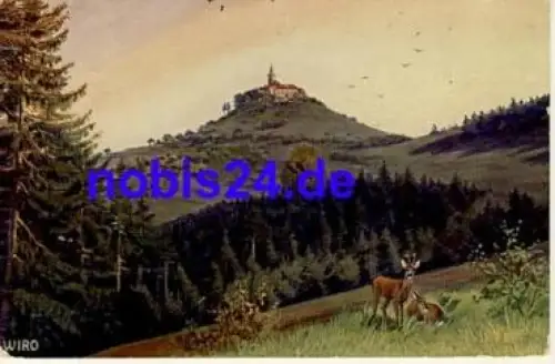 07768 Leuchtenburg Kahla Künstlerkarte o 1919