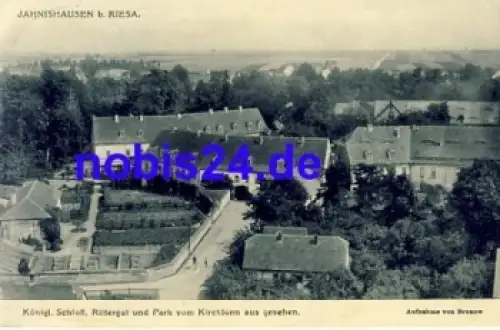 01594 Jahnishausen Riesa Schloss Rittergut o ca.1920