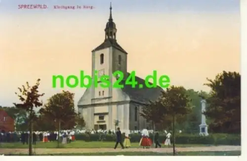 03096 Burg Spreewald Kirchgang *ca.1920