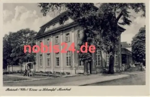 06906 Pretzsch Eisen Schwefel Moorbad Ansichtskarte *ca.1954