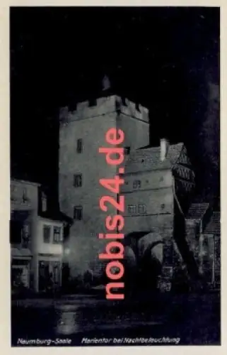 06618 Naumburg Saale Marientor Nachts  *ca.1943