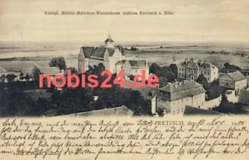 06909 Bad Pretzsch Elbe Schloss Waisenhaus o 1905